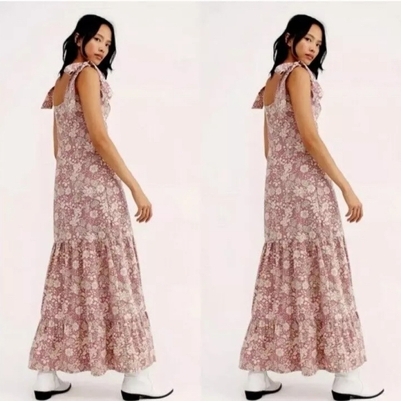 FREE PEOPLE In The Fields Maxi Dress Size Med $148 - Picture 2 of 7